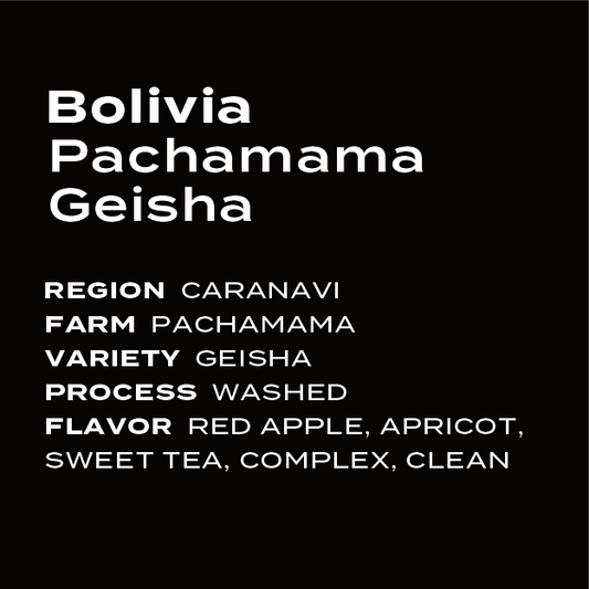 Bolivia Pachamama Geisha Fully Washed